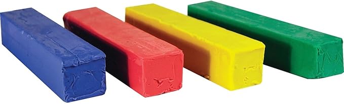 Prang Modeling Clay Set, 4 Colored Clay Blocks per Set, 0.25 Pounds Each, Red, Yellow, Green and Blue (00740)