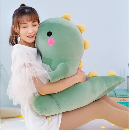 Cute Dinosaur Plush Toys, Fat Dinosaur Stuffed Animals Toys Dolls, Dinosaur Plush Toy Soft Stuffed Animal Dino Plushies Doll Cute Birthday Gifts for Kids Girls Boys (Green,19in)