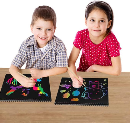 I&Art Scratch Art Books for Kids Scratch Art Paper Rainbow Scratch Art for Best Gifts