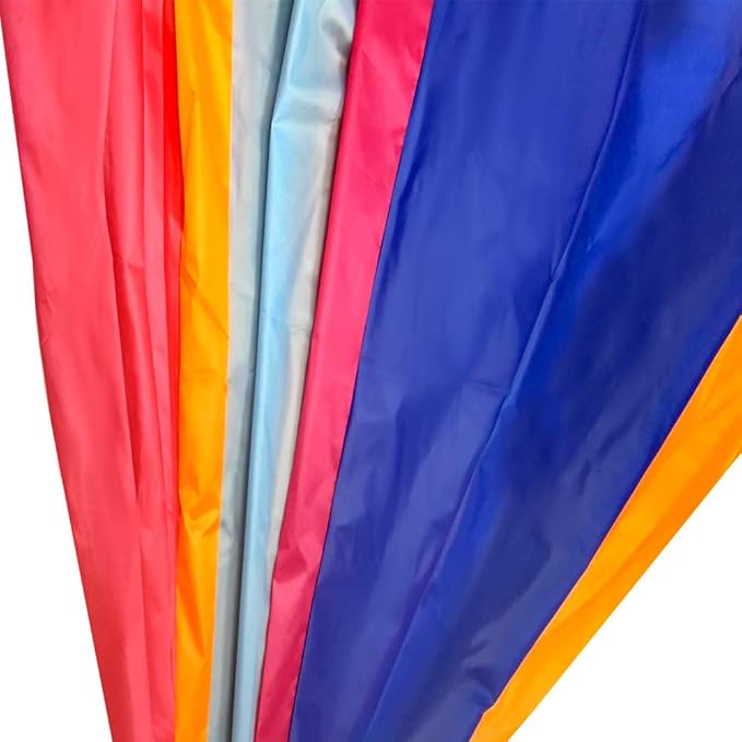 SPINFOX Multicolored Parachute - 6FT, 10FT, 20FT with Handles for Kids Indoor Outdoor Play