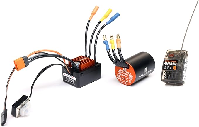 Spektrum Accessories Smart BL ESC/Motor/RX Combo: 1/12 Losi NASCAR AWD RC Racecar, SPMXSEMC25
