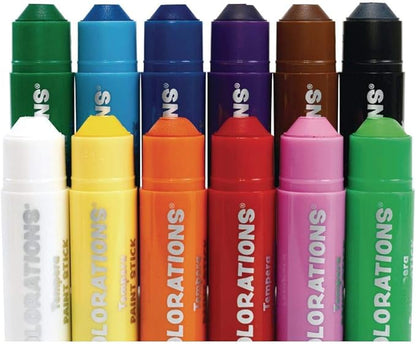Colorations 24 Tempera Paint Sticks! Fun Paint Sticks That Kids Will Love Using with Any Art Project! Great for Home or School! Tempera Paint Sticks, Paint Sticks, Paint Markers, Kwik Stix