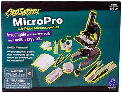 Educational Insights GeoSafari MicroPro 95-Piece Microscope Set, Prepared Slides, Instruction and Activity Guide, Ages 8 and up