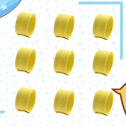 10Pcs Slap Bracelets - Silicone Snap Ruler Snap Bands Wristband for Classroom Prize Party Favors