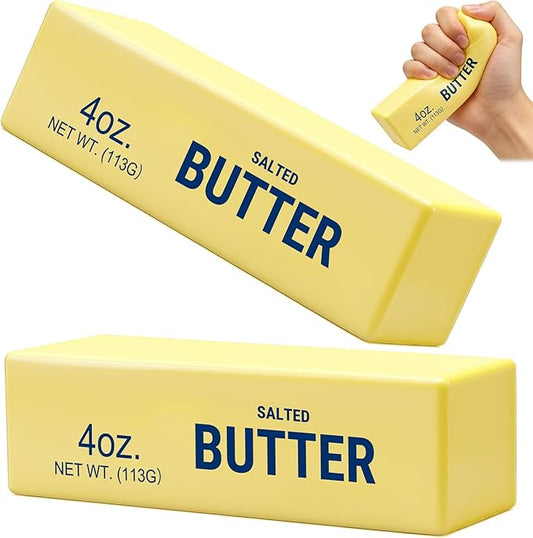 Slow Rebound Cute Butter Squeeze Stress Balls,Slow Rising Dumpling Squishy Butter Squeeze Toy,Nee Butter Squishy Relief Fidget Toys,Slow Rising Squishy Toy Gifts-2Pcs