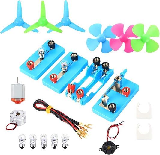 DC Electric Motor Circuit Board Kit, Science Experiments Educational Circuits Learning Kits Set for Kids DIY STEM Toys Engineering Project