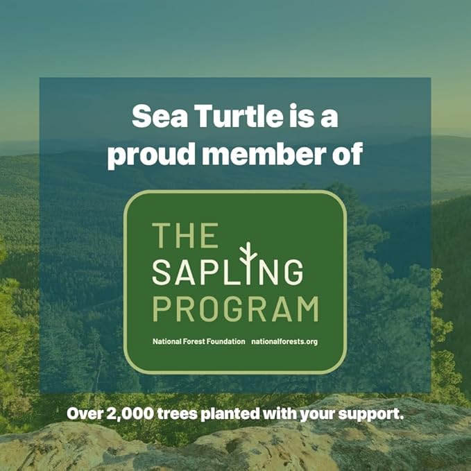 Sea Turtle Plant-Based Bristles, Soft Bamboo Toothbrushes, Individually Sealed (10 Pack)