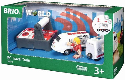 BRIO Remote Control Travel Train - Kids Toy with Light and Sound Features | Battery Operated | Compatible with Wooden Railway Tracks | Perfect for Toddlers Age 3+