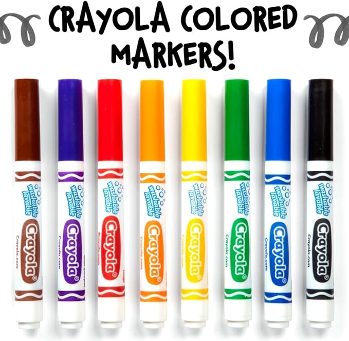 Crayola Washable Markers - Yellow (12ct), Kids Broad Line Markers, Bulk Markers for Classrooms & Teachers