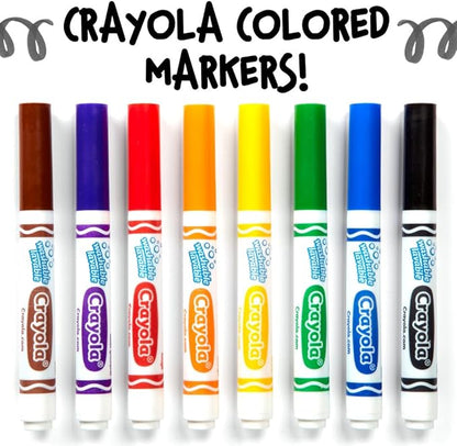 Crayola Washable Markers - Blue (12ct), Kids Broad Line Markers, Bulk Markers for Classrooms & Teachers