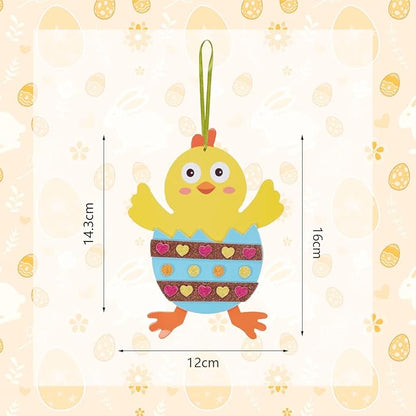 Fennoral 12 Pack Easter Craft for Kids Make You Own Easter Chick Foam Stickers Ornament DIY Easter Arts and Crafts for Preschool Easter Art Project Easter Decoration