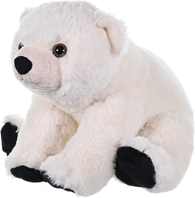 Wild Republic Polar Bear Baby Plush, Stuffed Animal, Plush Toy, Gifts for Kids, Cuddlekins 12 Inches