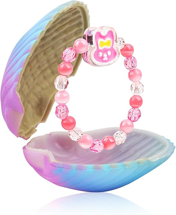 bind box toys Girls Bracelets in Colorful Hatching Shell Blind Boxes, Random Bracelet Style, a Novelty Choice for Birthday Gifts Party Favors Friendship Bracelets for Little Girls