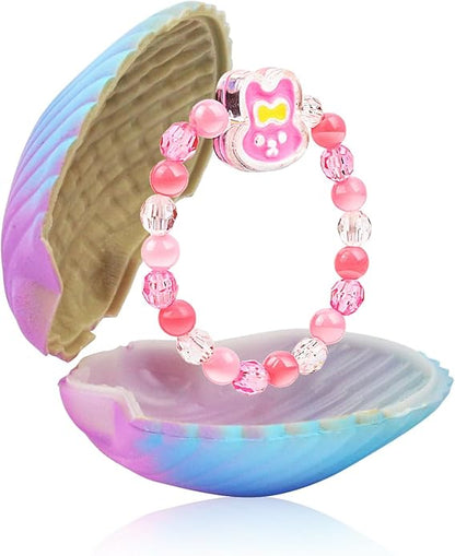 bind box toys Girls Bracelets in Colorful Hatching Shell Blind Boxes, Random Bracelet Style, a Novelty Choice for Birthday Gifts Party Favors Friendship Bracelets for Little Girls