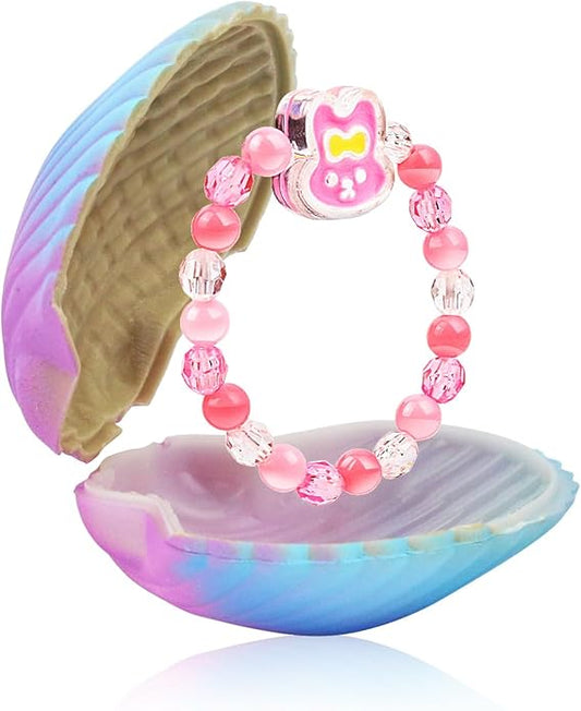 bind box toys Girls Bracelets in Colorful Hatching Shell Blind Boxes, Random Bracelet Style, a Novelty Choice for Birthday Gifts Party Favors Friendship Bracelets for Little Girls