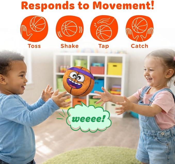 Move2Play, Hilariously Interactive Toy with Music & Sound Effects for Boy & Girl | Ball for Toddler & Baby | 6, 12, 18+ Months | 1, 2, 3+ Year Old