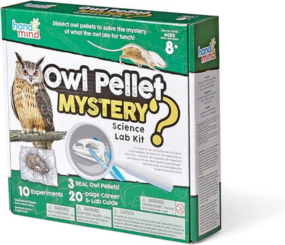 hand2mind Animal Science Kit for Kids 8-12, Kids Science Kit with Fact-Filled Guide, Learn About Animal Biology and Dissect Owl Pellets, STEM Toys, 10 Science Experiments