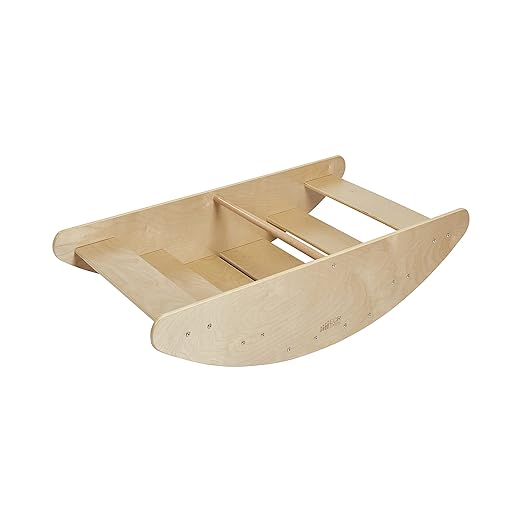ECR4Kids Rocking Boat and Steps, Play Center, Natural