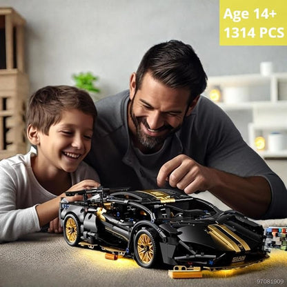 Sport Race Car Building Block Sets for Adults Boys,Black Racing Supercar Toys Kits Collectible 1:14 MOC Model Construction Birthday Gifts for Men Teens Age 8-12 12-16,8 9 10 11 12 13 14 14+