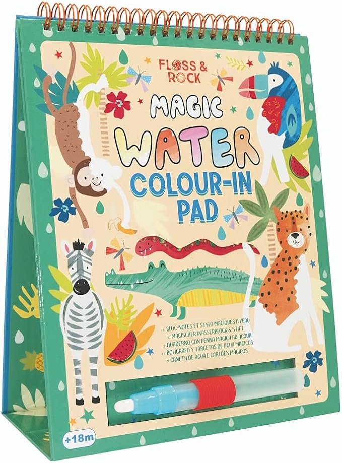 Floss & Rock 43P6393 Jungle Magic Color Changing Watercard Easel and Pen