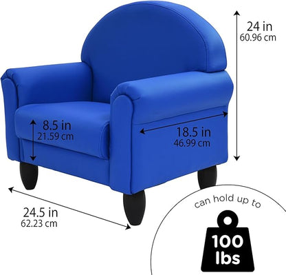 Children's Factory As We Grow Toddler Chair, Flexible Seating for Daycare or Preschool, Kids Reading Couch, Playroom Furniture, Blue