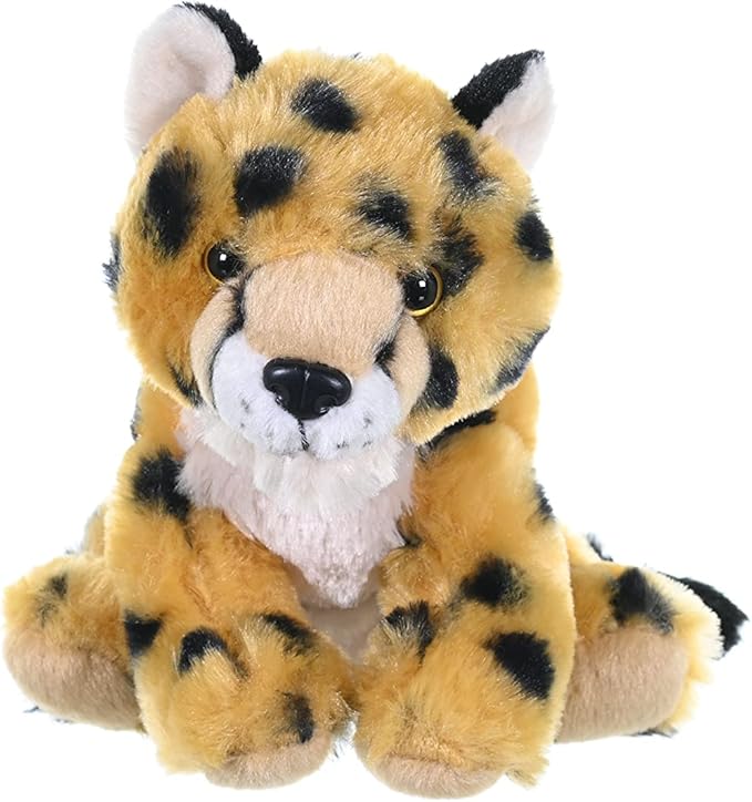 Wild Republic Cheetah Baby Plush, Stuffed Animal, Plush Toy, Gifts for Kids, Cuddlekins 8 Inches