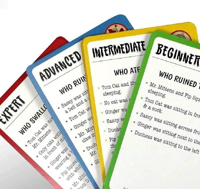 Think Fun Cat Crimes Brain Game and Brainteaser for Boys and Girls Age 8 and Up - A Smart Game with a Fun Theme and Hilarious Artwork, (1550)