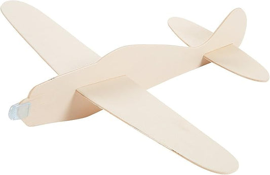 Fun Express DIY Unfinished Wood Airplane Kits - VBS Vacation Bible School Supplies/Decor - Set of 12 - Crafts for Kids