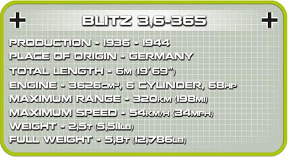 COBI Historical Collection: World War II Blitz 3.6-36S Vehicle
