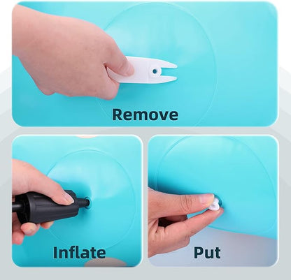 EVERICH TOY Giraffe Bouncy Horse Hopper for Toddlers, Bouncy Animals Jumping Horse, Inflatable Ride on Bouncer Hopping Toys Gifts for Boys and Girls 18 Months 2 3 4 5 6 Years Old