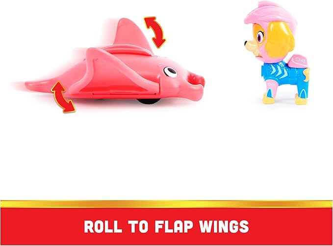 PAW Patrol, Aqua Pups Skye and Manta Ray Action Figures Set, Kids Toys for Ages 3 and up