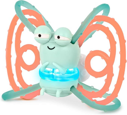 B. toys – Sensory Teether – Glowing Firefly Toy – Light-up Baby Toys – Interactive Teething Toy for Babies – 3 Months + – Spark Buddy