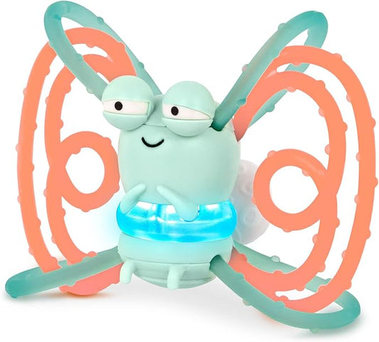 B. toys – Sensory Teether – Glowing Firefly Toy – Light-up Baby Toys – Interactive Teething Toy for Babies – 3 Months + – Spark Buddy