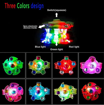36pack LED Light Up Fidget Spinner Bracelets, Glow in The Dark Party Favors for Kids 4-8 8-12, Treasure Box Toys for Classroom, Birthday Gifts, Pinata Goodie Bags Stuffers