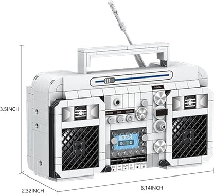 Retro Mini Radio Building Blocks Set Gifts for Christmas, Birthday, Valentine's Day, Thanksgiving, 645pcs Vintage Radio Toys Model for Adults Girls Boys Kid Toys