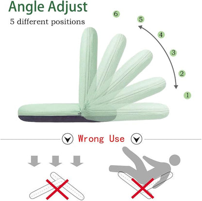 Floor Chair Floor Cushion Folding Padded Gaming Chair Adjustable 5-Position Floor Seat with Back Support for Kids Adult Great for Gaming Reading Meditating