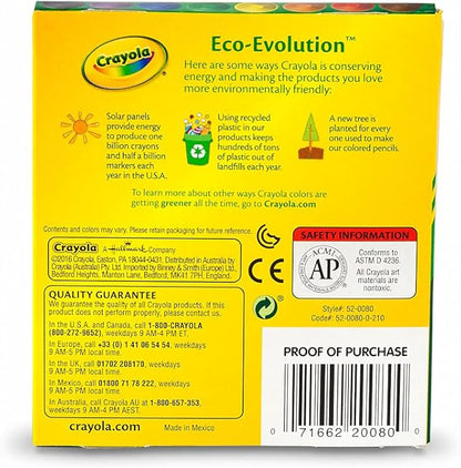 Crayola Large Crayons - Assorted (8 Count), Giant Crayons for Kids & Toddlers, Ages 2+