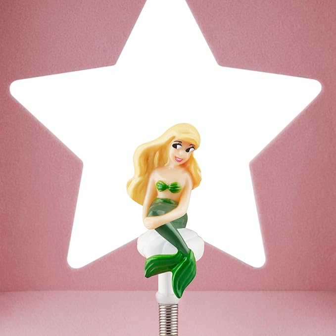 RR ROUND RICH DESIGN Kids Musical Jewelry Box for Girls Include Drawer and Pretty Jewelry Set with Cute Mermaid Theme - Beautiful Dream Tune Blue