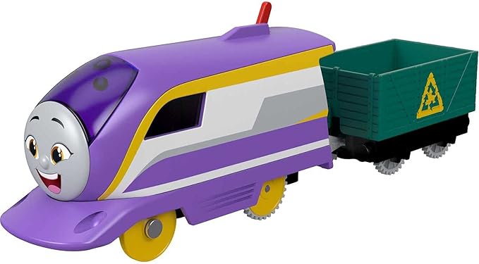 Thomas & Friends Motorized Toy Train Kana Battery-Powered Engine with Cargo for Pretend Play Preschool Kids Ages 3+ Years