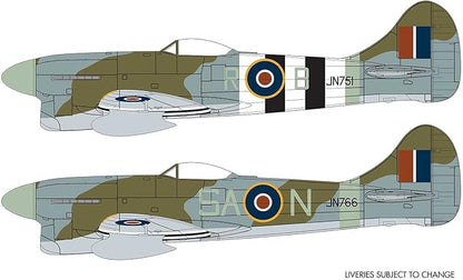 Airfix Hawker Tempest MK V 1:72 WWII British Military Aviation Plastic Model Kit A02109