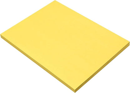 Prang (Formerly SunWorks) Construction Paper, Yellow, 9" x 12", 50 Sheets, (Pack of 2)
