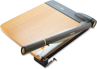 Westcott 18'' TrimAir Wood Guillotine Paper Cutter & Paper Trimmer, 30 Sheet (15108)