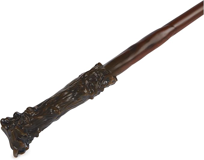 Wizarding World Harry Potter, 12-inch Magical Collector Harry Potter Wand with Stand & Die-cast Icon, Magical Creatures Series