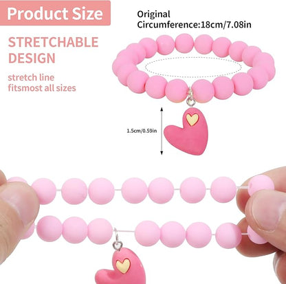 Vefungyan Bead Bracelets for kids and Charms Set for Boys Girls Halloween Goodie Bag Fillers