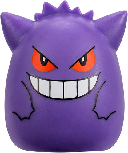 Squish-a-longs Pokémon Mini-Squish 6-Pack (Gengar, Pikachu, Snorlax, Eevee, Bellibolt, Marill) (Amazon Exclusive)