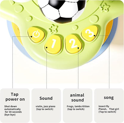 Baby Musical Toy, Panda Suction Cup High Chair Table Soother, Grip and Spin Toy, Interactive Development, Suitable for 10-36 Months, Baby Gift, Excellent Birthday Present Choice