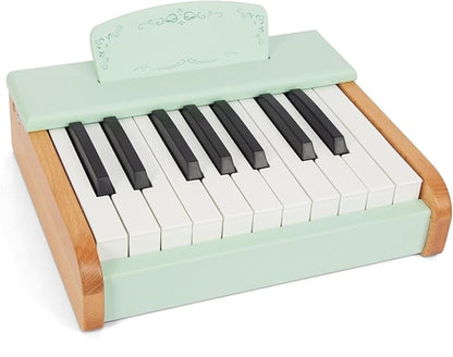 Toy Piano Wooden Piano Keyboard for Toddlers, 18 Keys Digital Piano for Kids, Music Educational Instrument Toy, Wood Piano for 3+ Girls and Boys