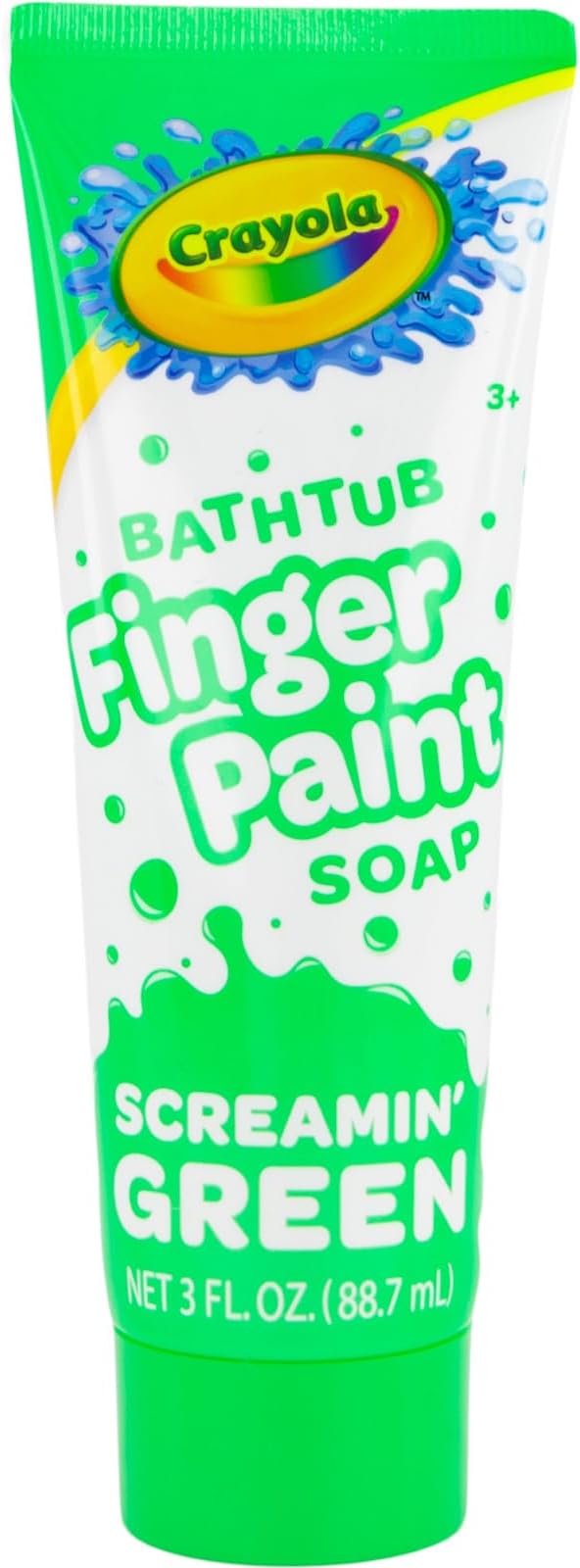 Crayola Bathtub Fingerpaint 5 Color Variety Pack, 3 Ounce Tubes (Bluetiful Blue, Screamin' Green, Radical Red, Flamingo Pink, Royal Purple) Color Your Bath Easily Washable Finger Paints