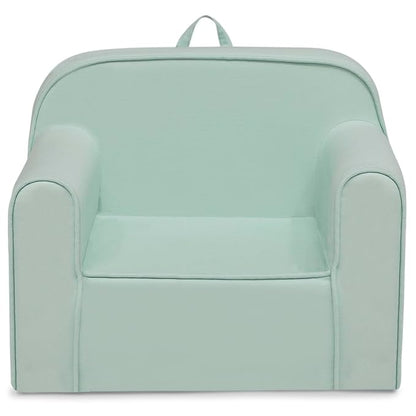 Delta Children Cozee Chair -Foam Kids Chair for Ages 18 Months and Up, Sage