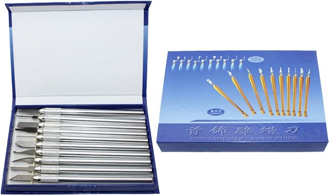 NIUPIKA Wax Carvers Carving Knives Pottery Clay Sculpting Tool Set Steel Modeling Hand Tool